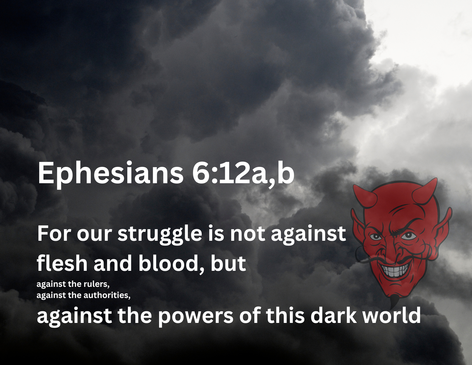 Ephesians 6:12 NIV Verse Kit